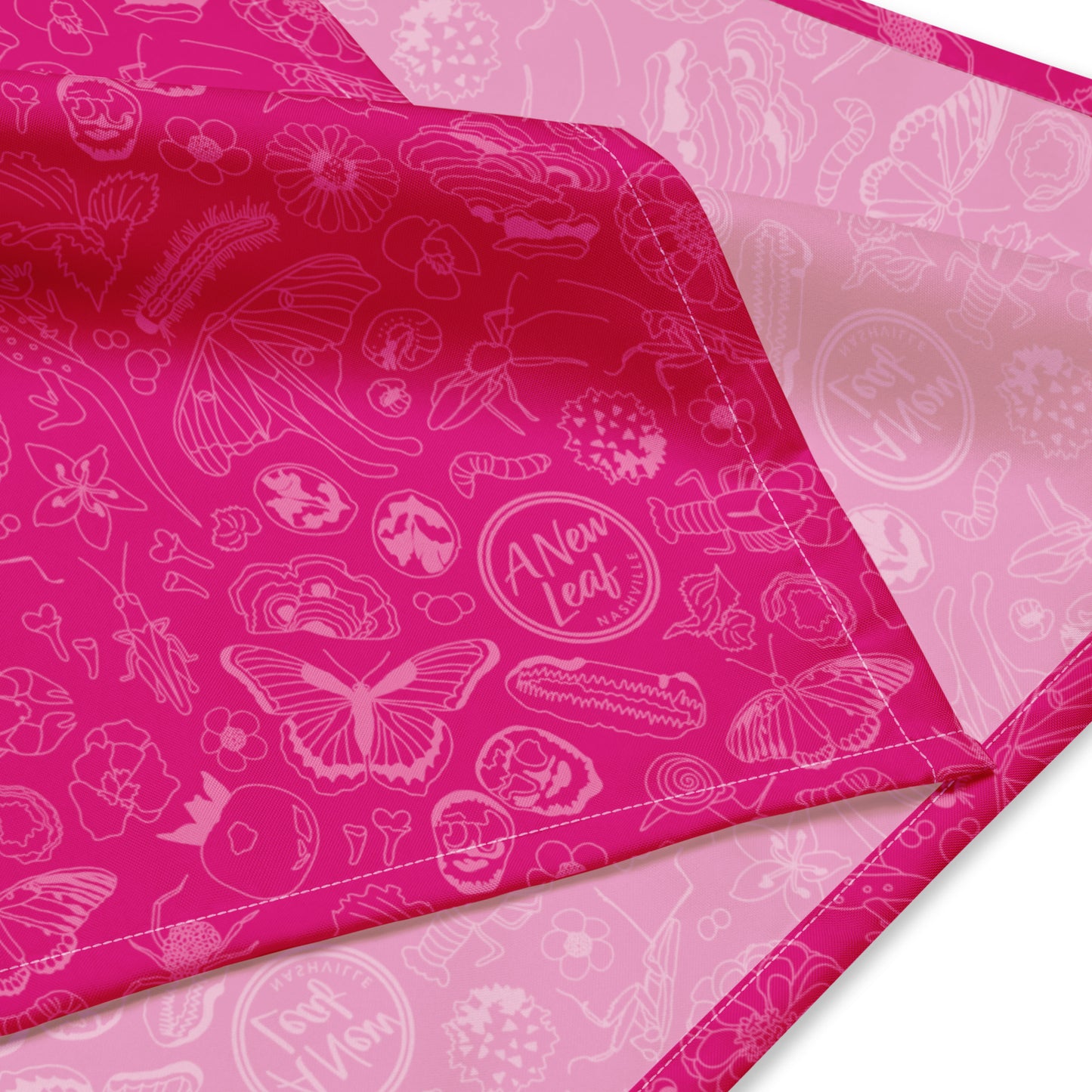 Nature Print Bandana // Magenta