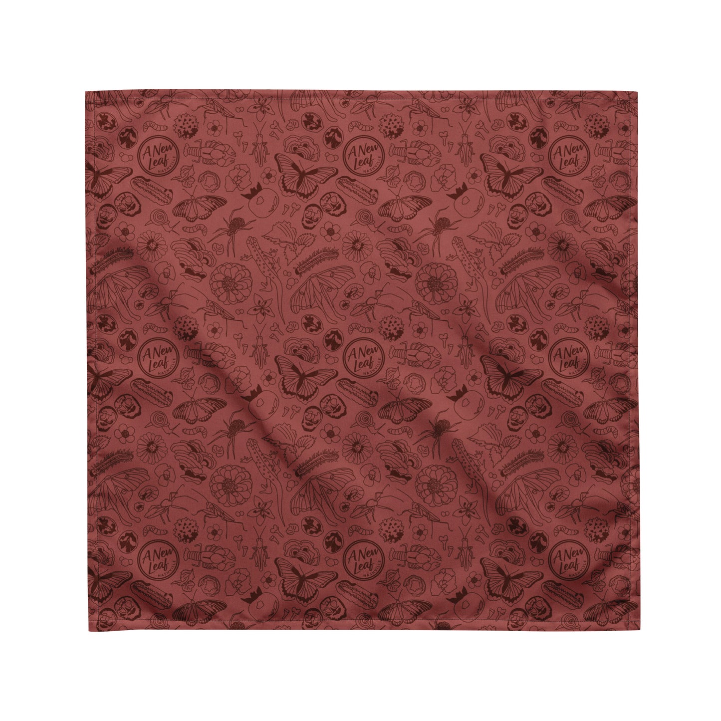 Nature Print Bandana // Terra Cotta