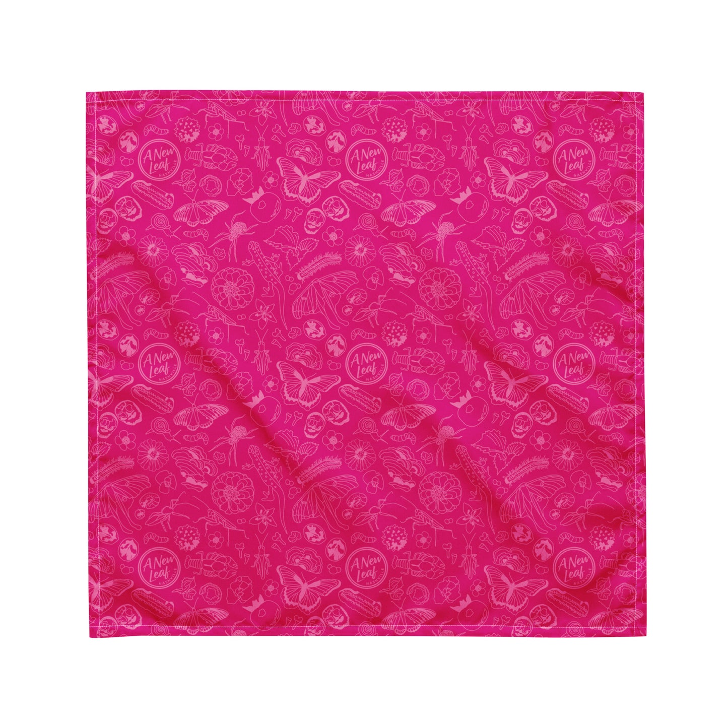 Nature Print Bandana // Magenta