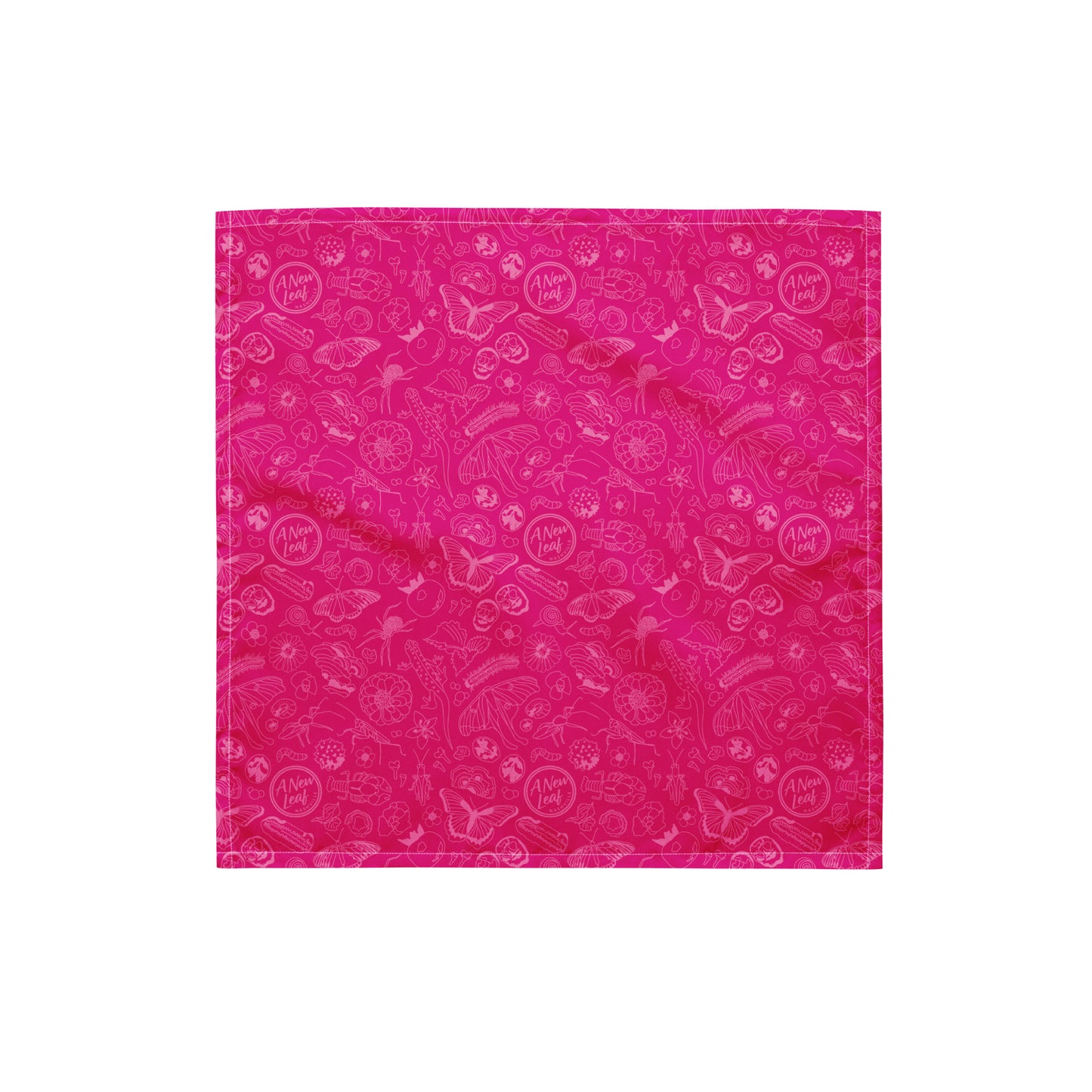 Nature Print Bandana // Magenta