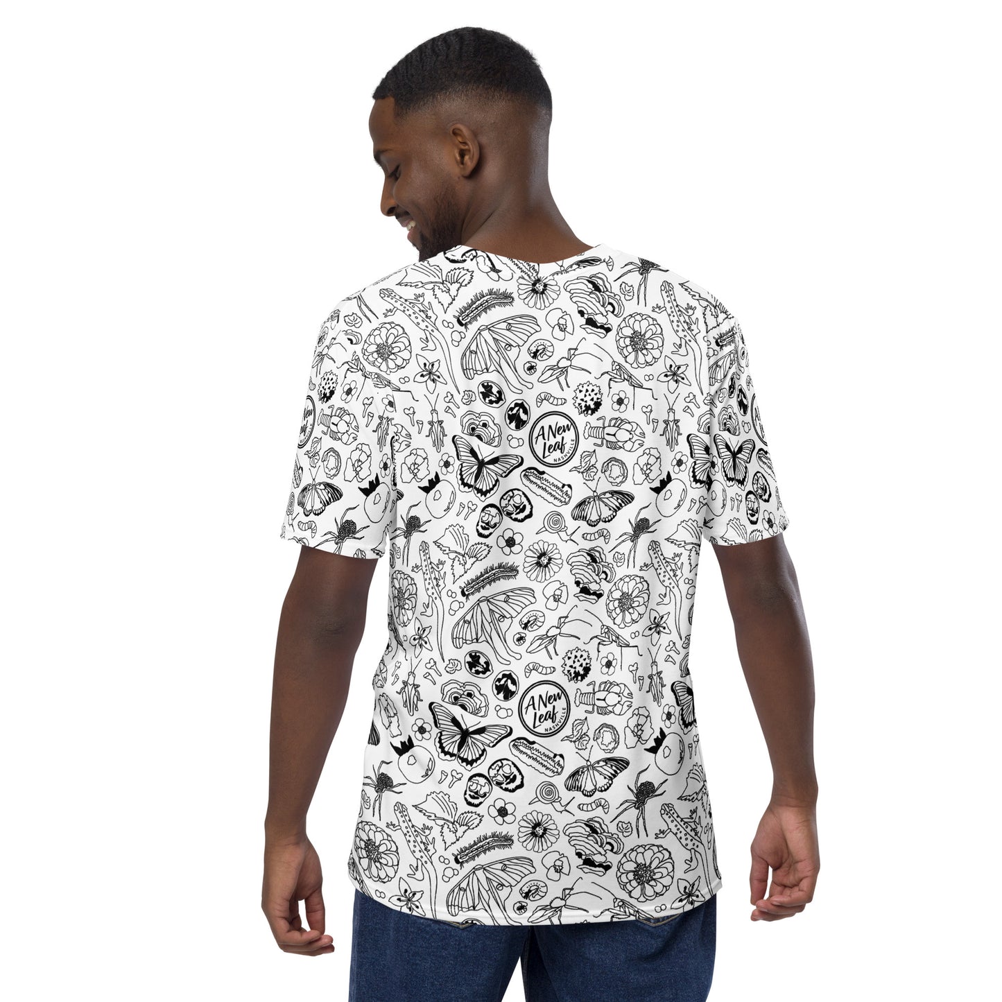 Men's Nature Print Short Sleeve Tee // B&W