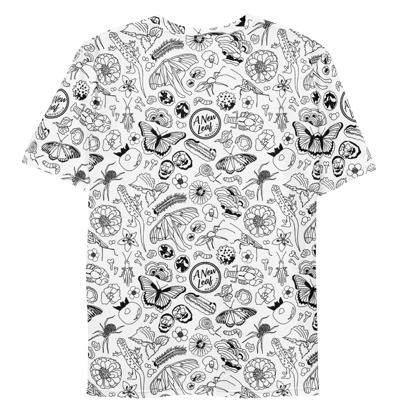 Men's Nature Print Short Sleeve Tee // B&W