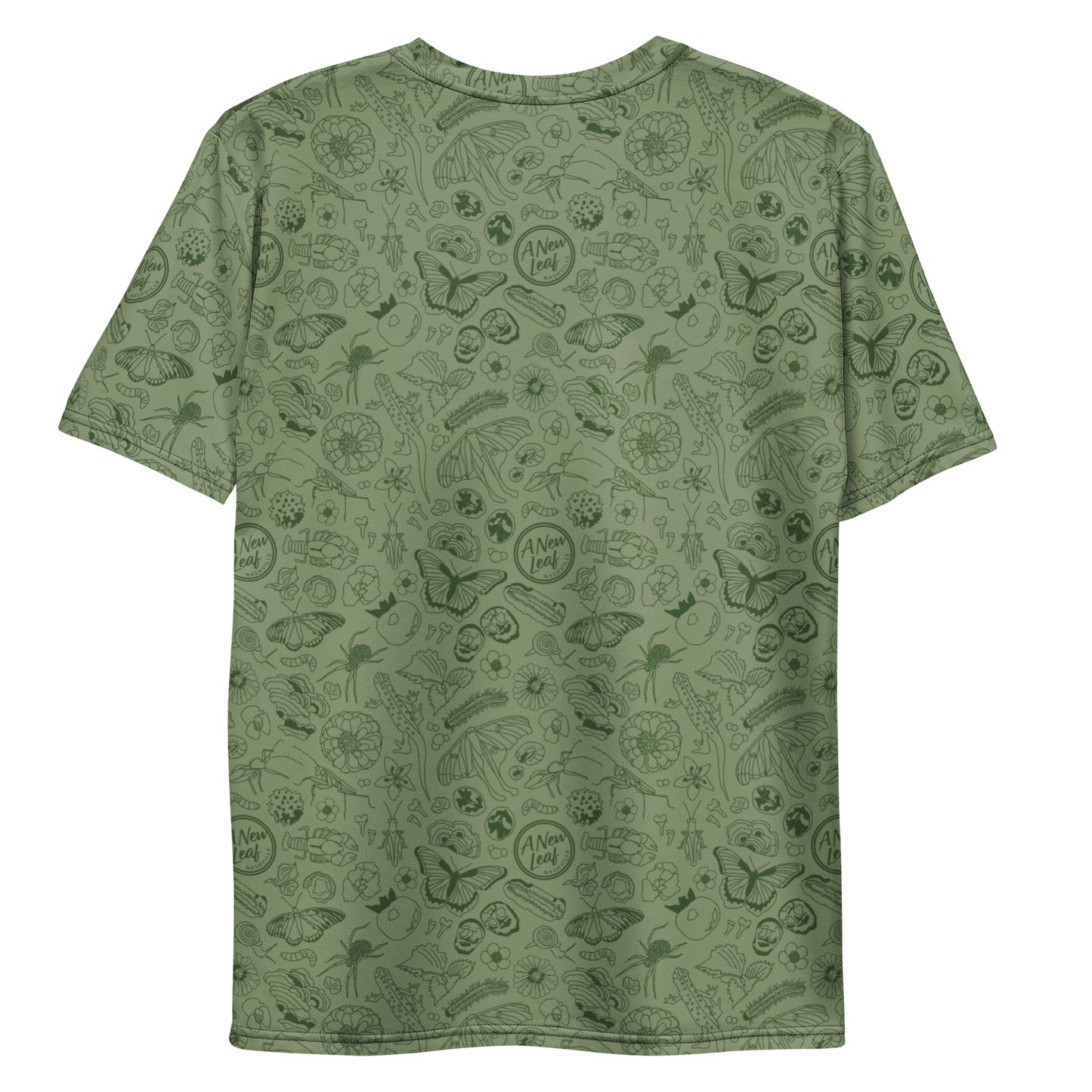 Men's Nature Print Short Sleeve Tee // Olive Green