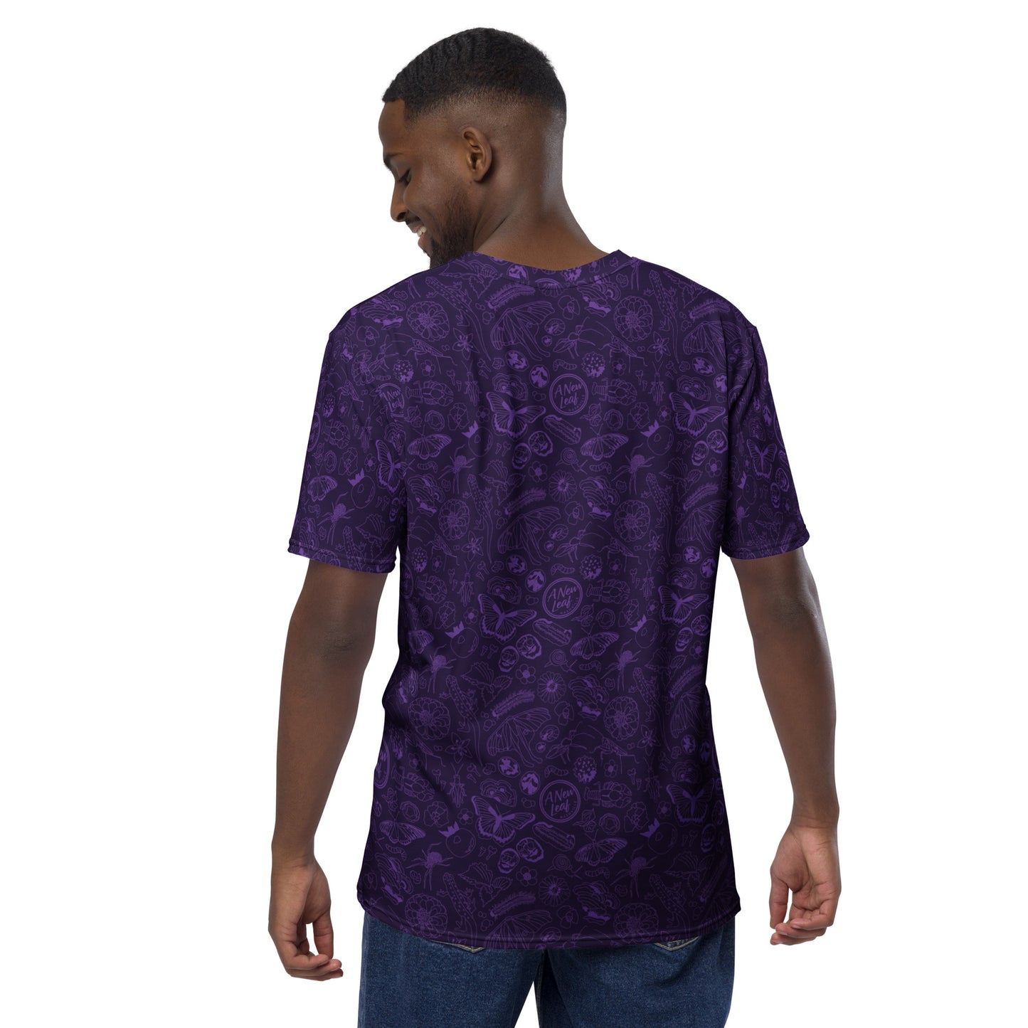 Men's Nature Print Short Sleeve Tee // Purple