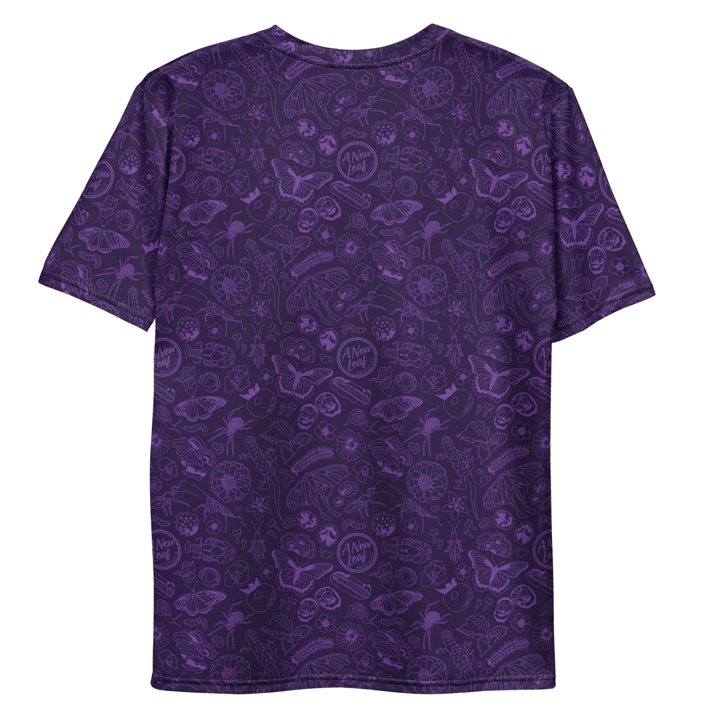 Men's Nature Print Short Sleeve Tee // Purple