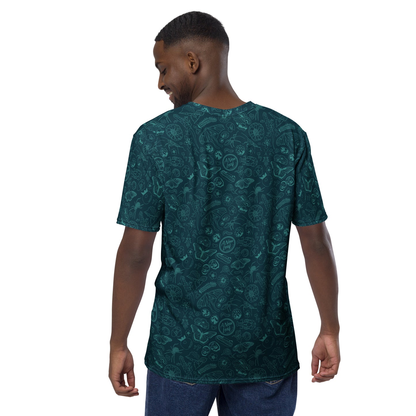 Men's Nature Print Short Sleeve Tee // Deep Teal