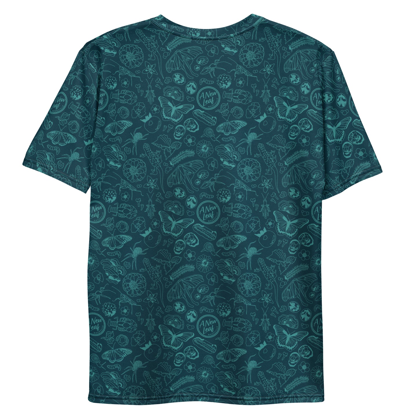 Men's Nature Print Short Sleeve Tee // Deep Teal