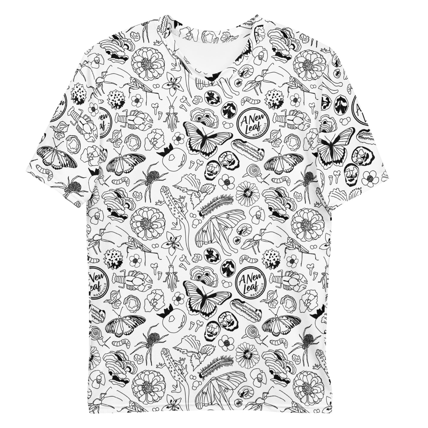 Men's Nature Print Short Sleeve Tee // B&W