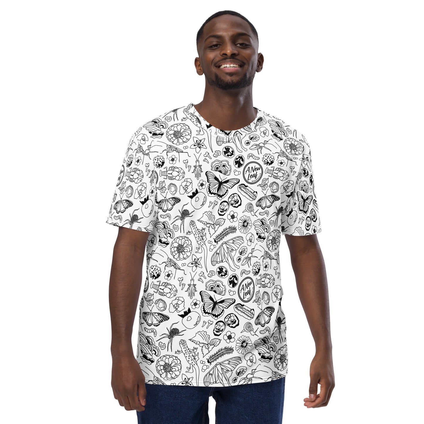 Men's Nature Print Short Sleeve Tee // B&W