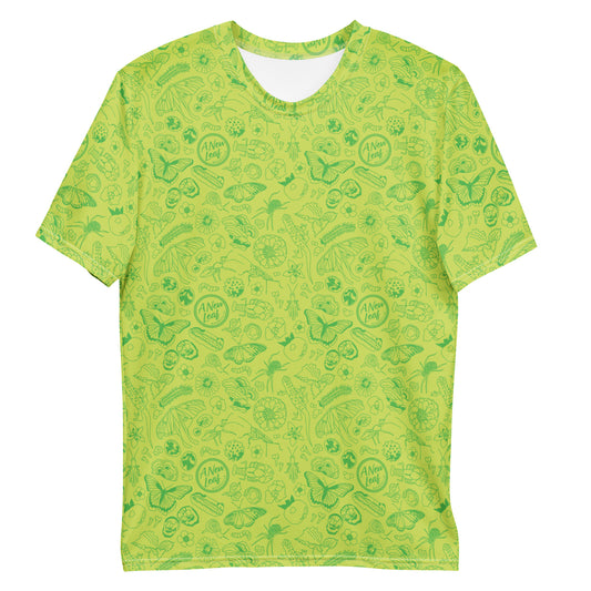 Men's Nature Print Short Sleeve Tee // Chartreuse Green