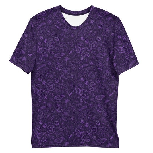Men's Nature Print Short Sleeve Tee // Purple