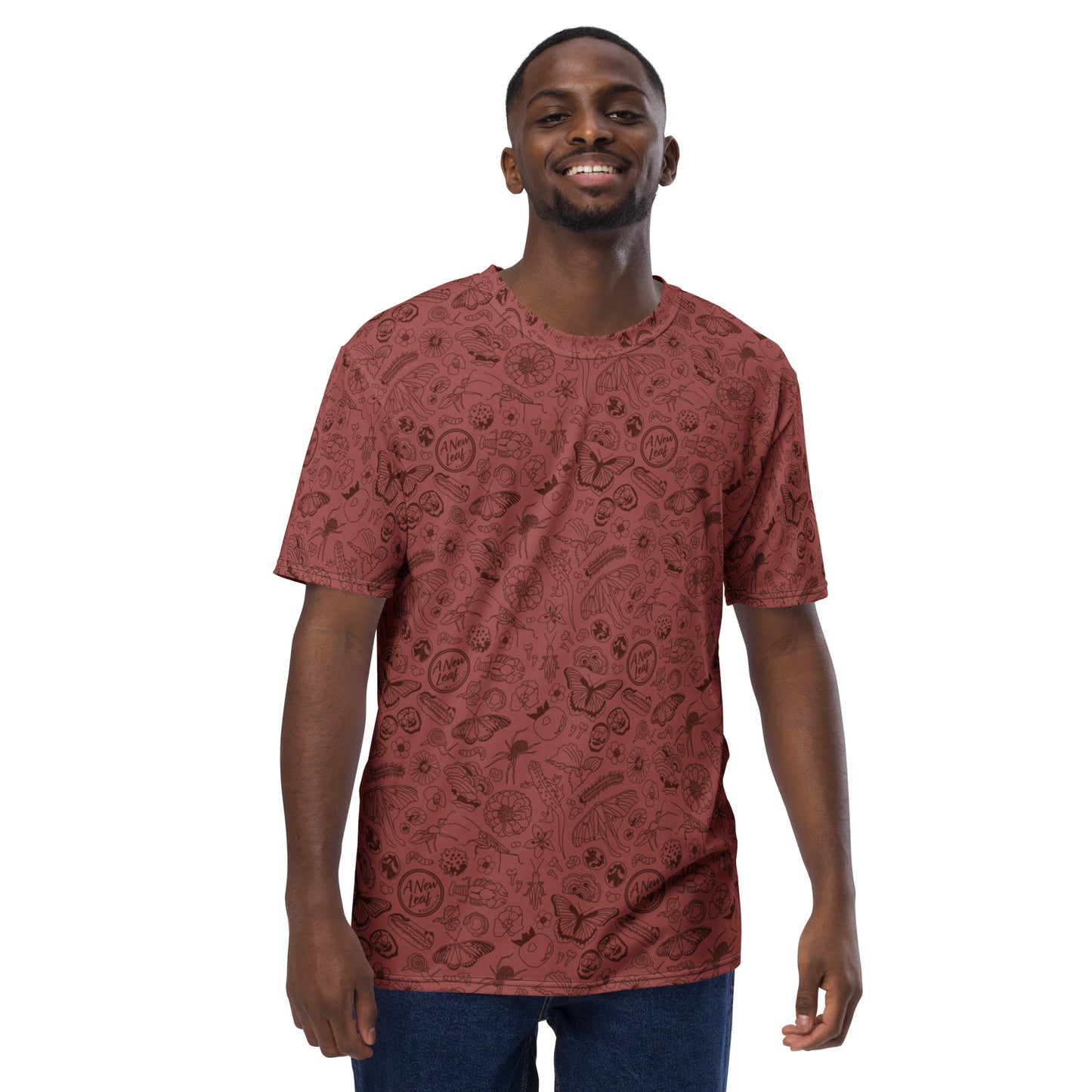 Men's Nature Print Short Sleeve Tee // Terra Cotta