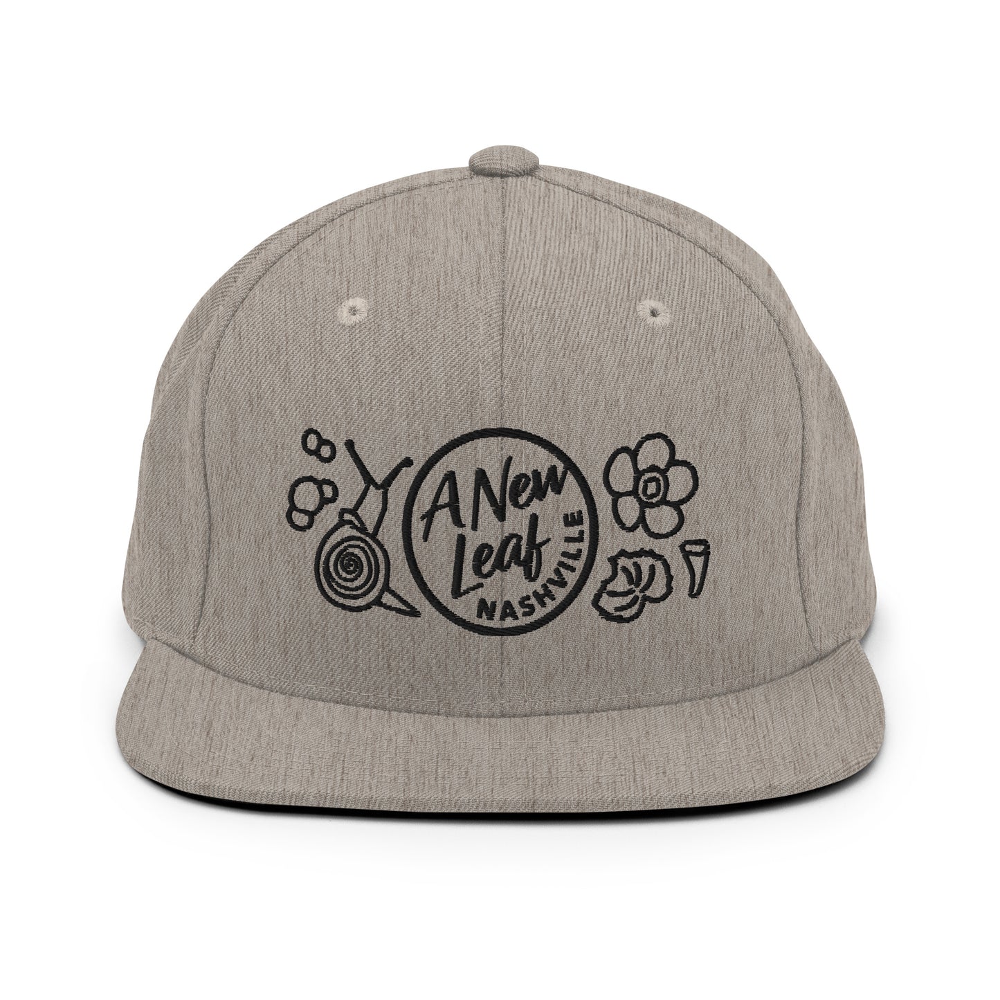 Adult Snapback Hat // Heather Gray