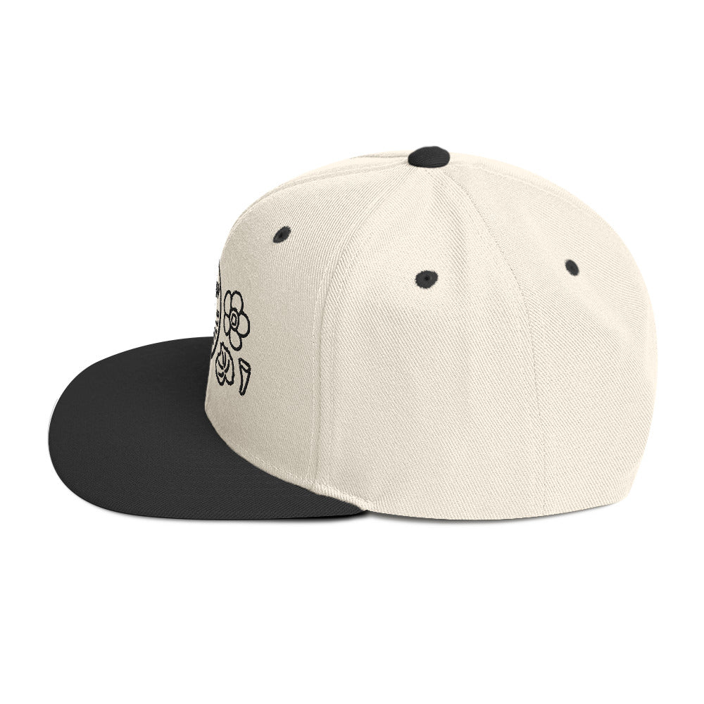 Adult Snapback Hat // Neutral & Black