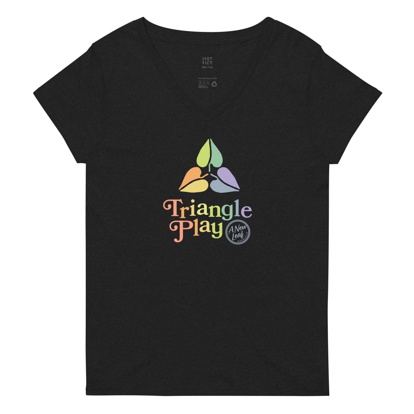 Women’s Triangle Play recycled v-neck t-shirt