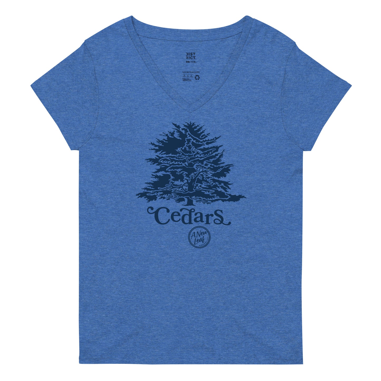 Women’s Cedars recycled v-neck t-shirt