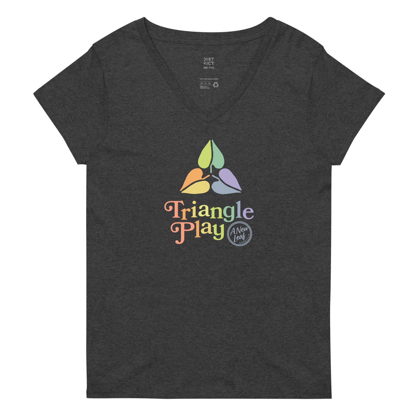 Women’s Triangle Play recycled v-neck t-shirt