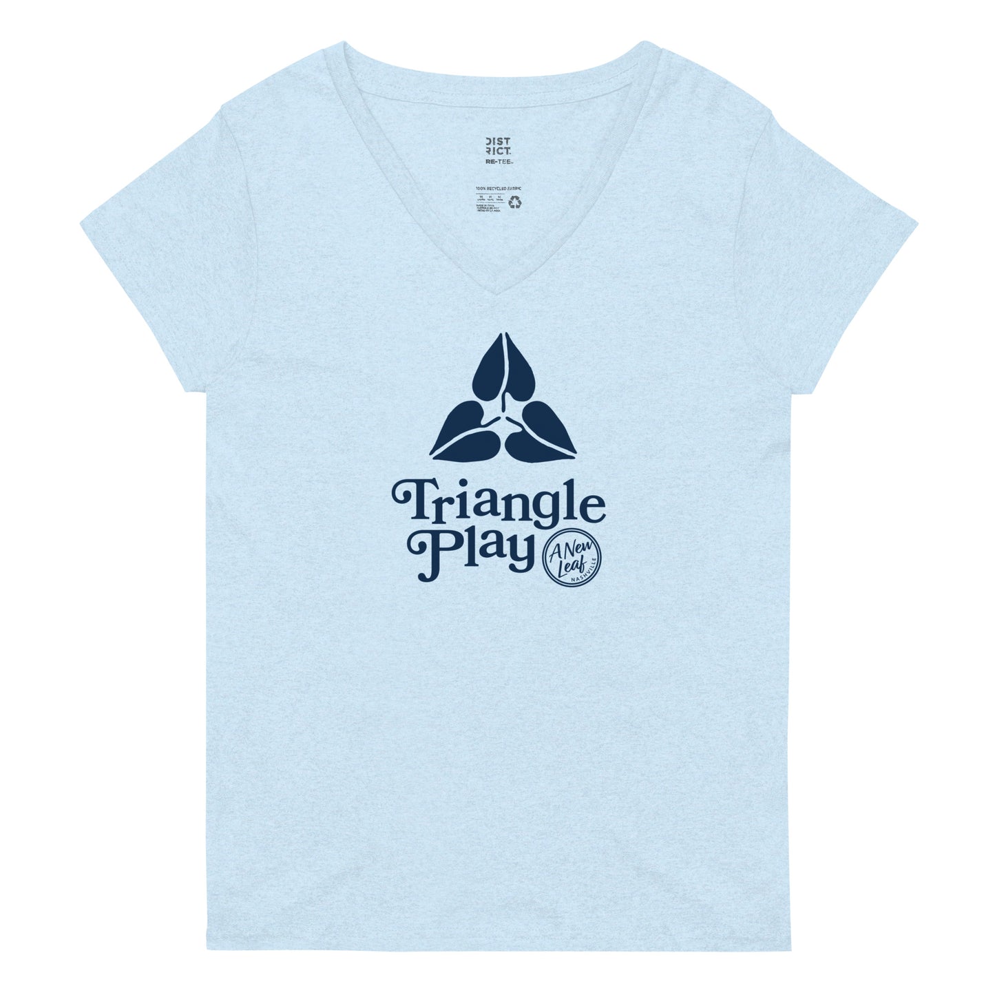 Women’s Triangle Play recycled v-neck t-shirt