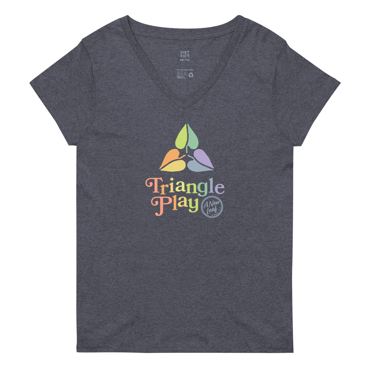 Women’s Triangle Play recycled v-neck t-shirt