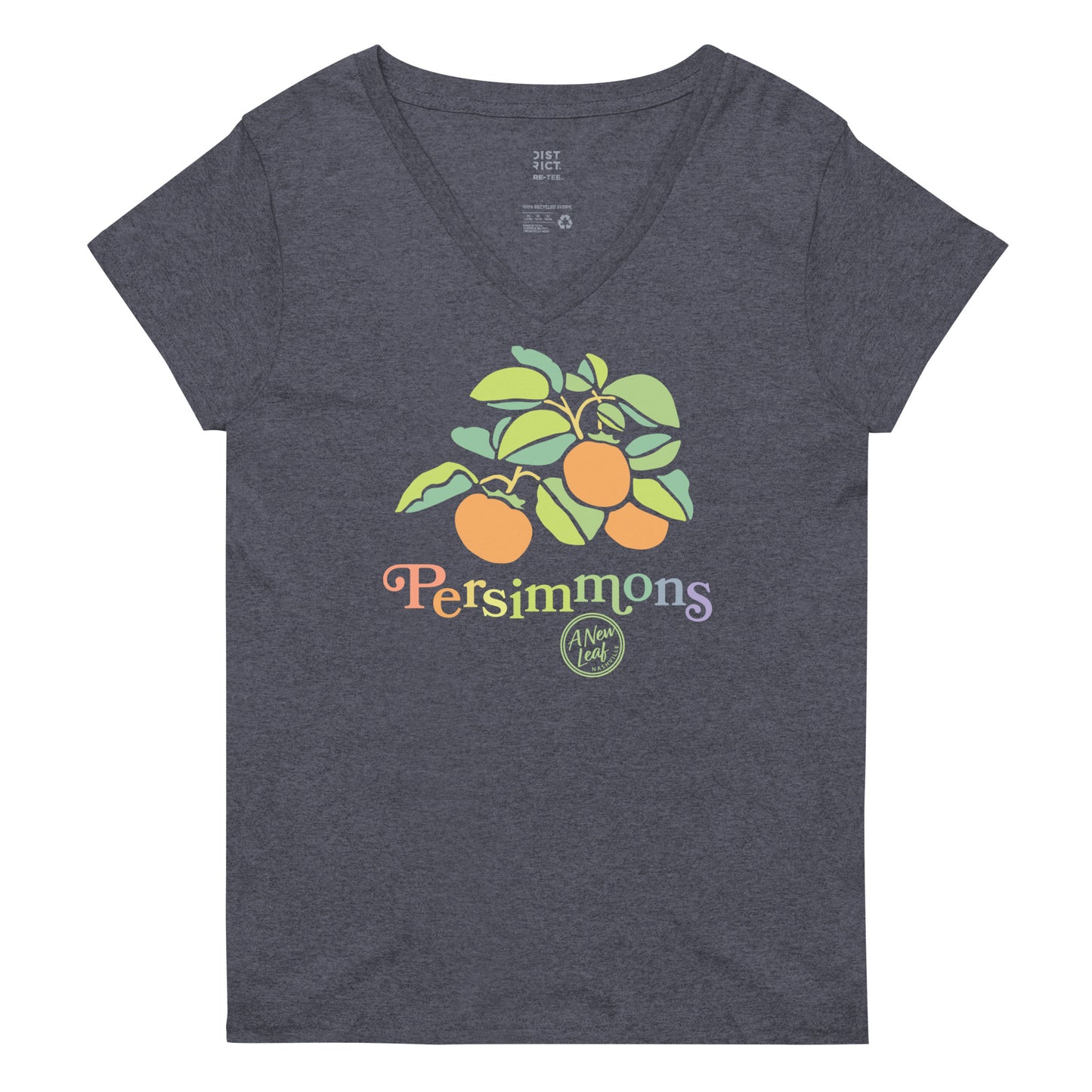 Women’s Persimmons recycled v-neck t-shirt