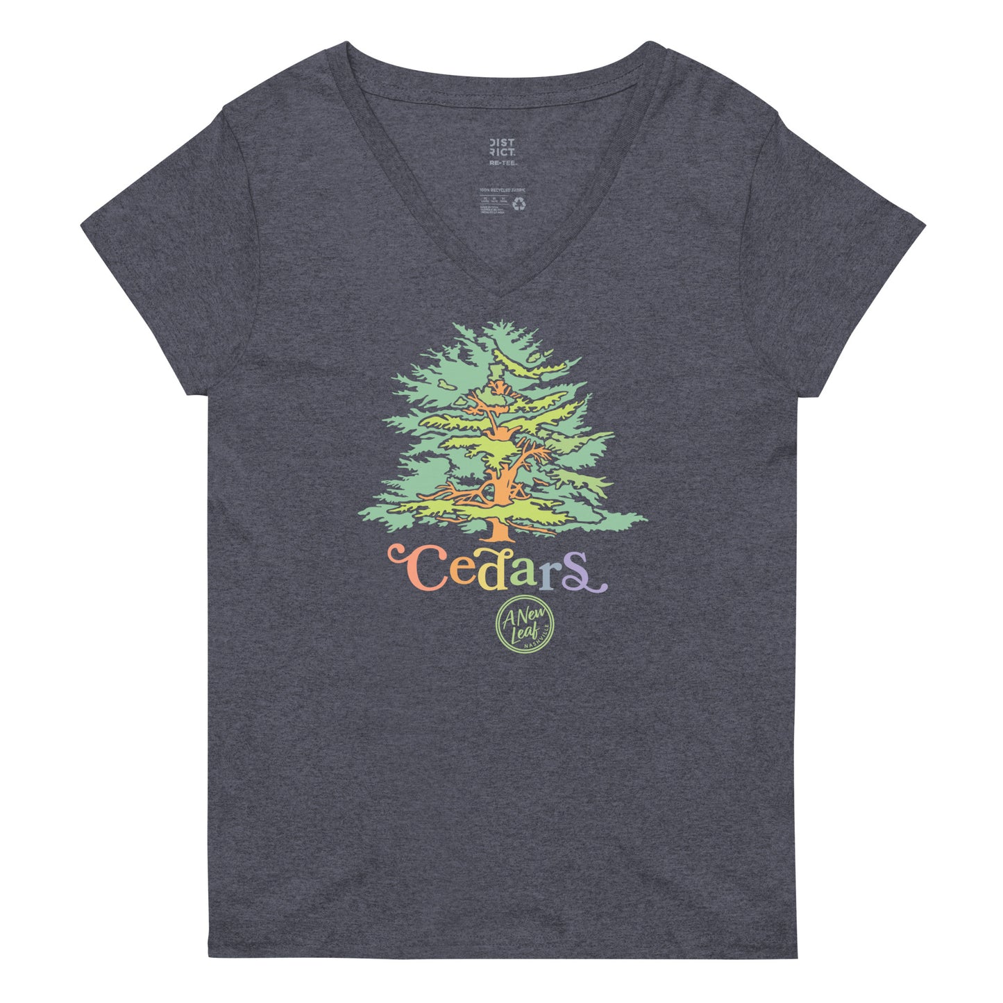 Women’s Cedars recycled v-neck t-shirt