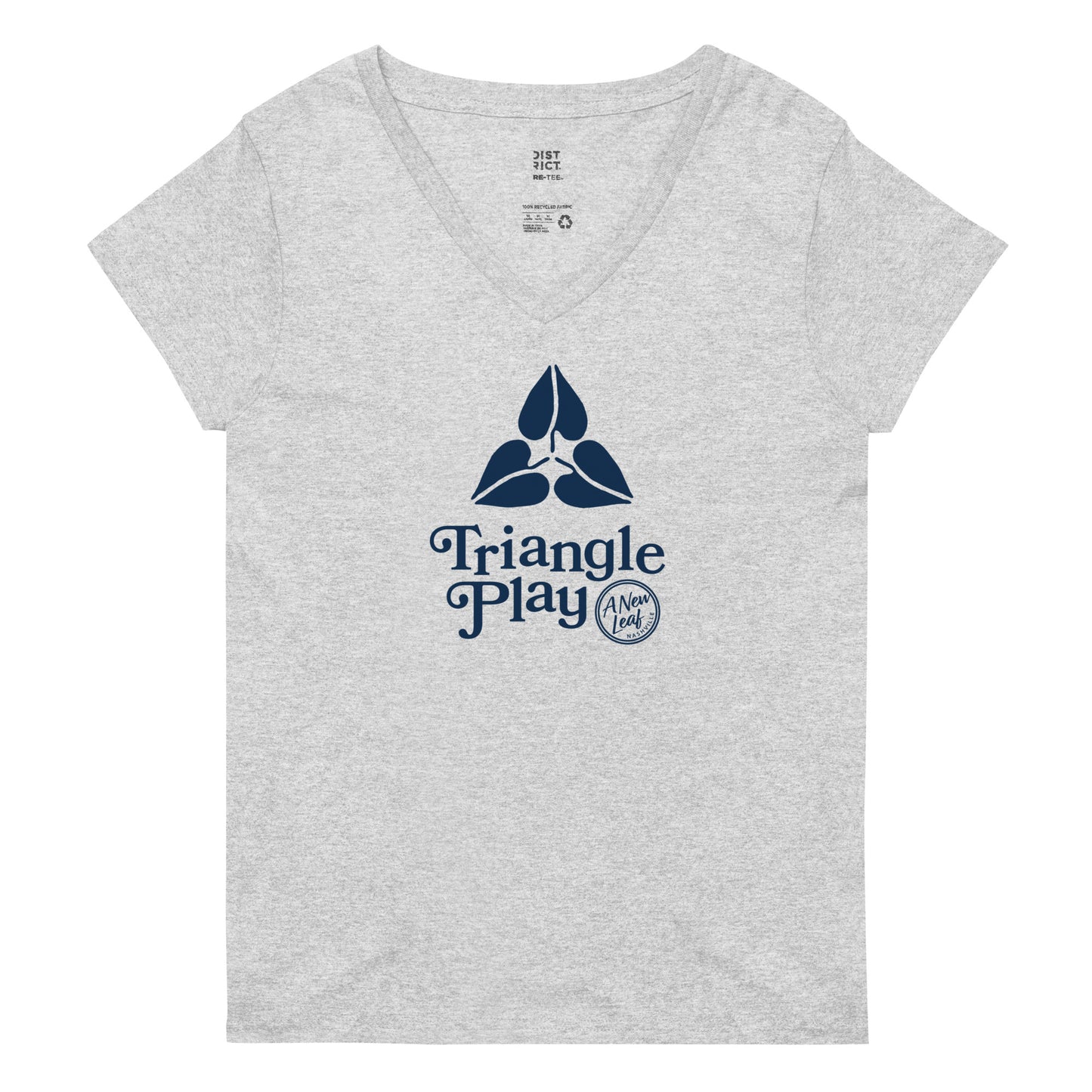 Women’s Triangle Play recycled v-neck t-shirt