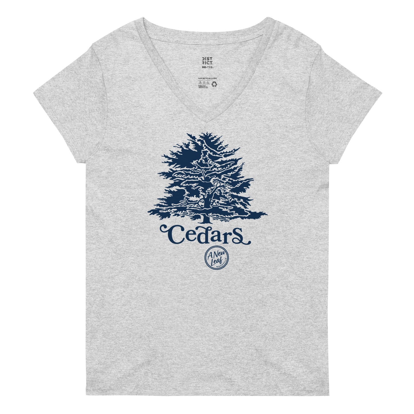 Women’s Cedars recycled v-neck t-shirt