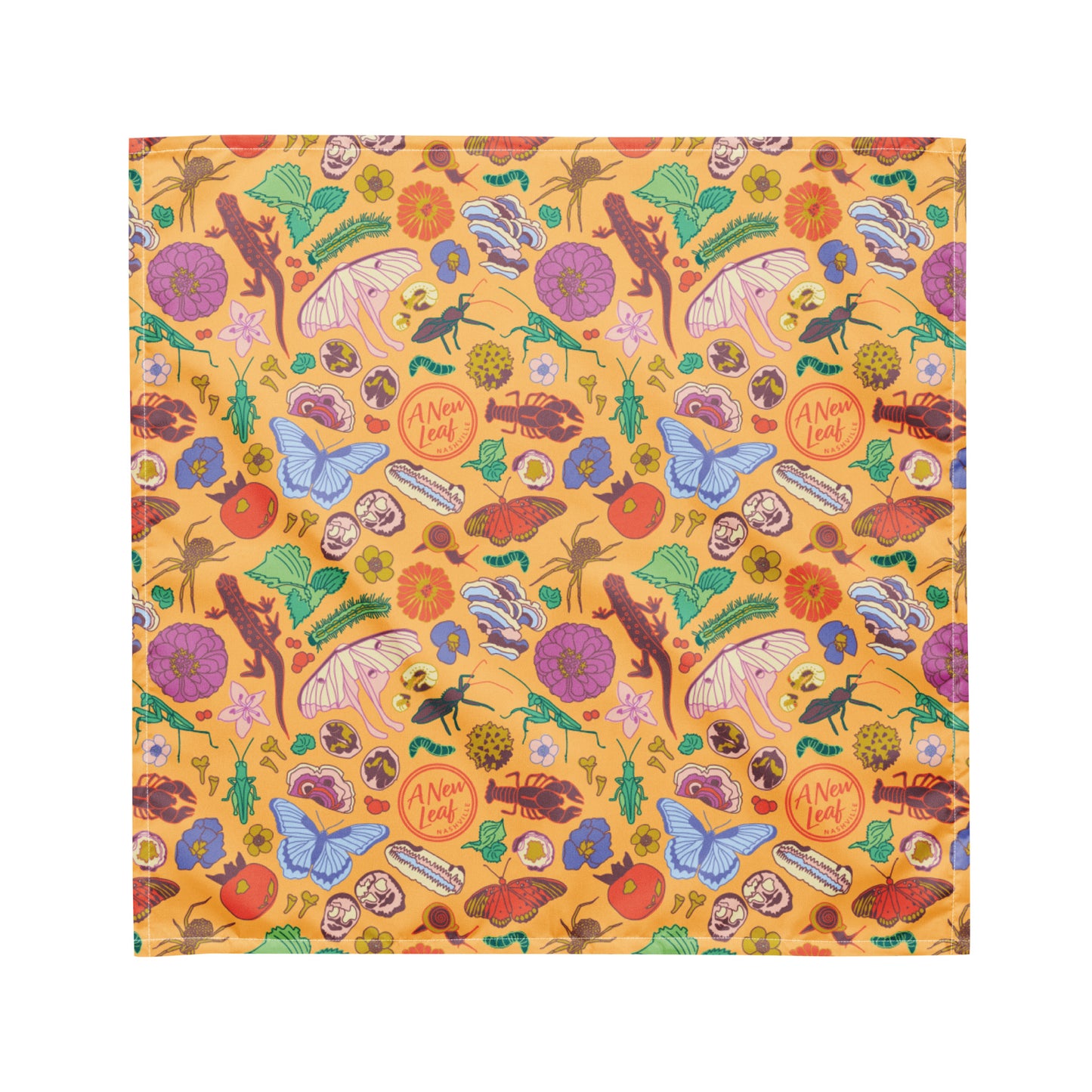 Nature Print Bandana Orange