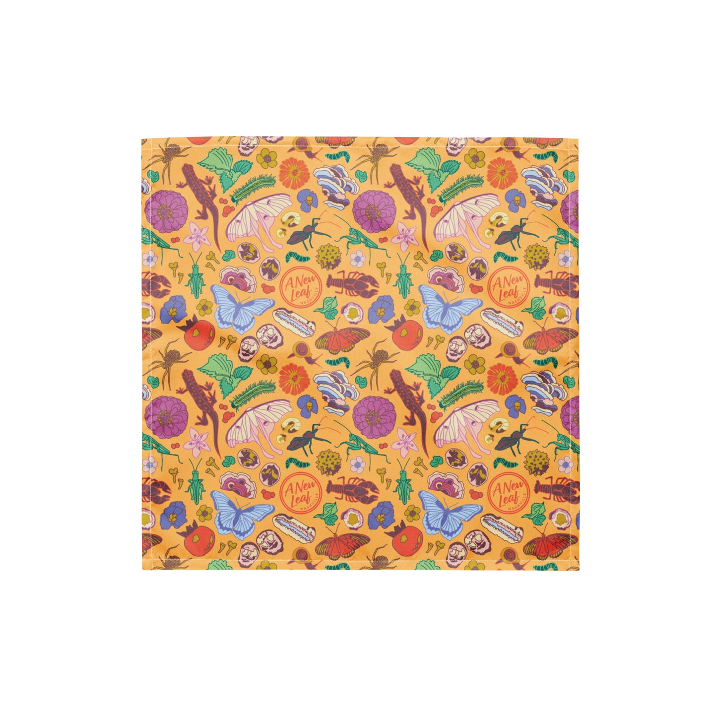 Nature Print Bandana Orange