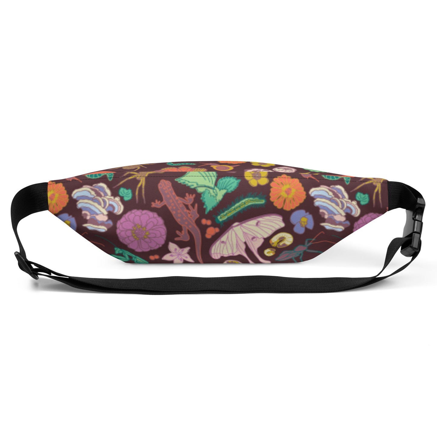 Nature Print Fanny Pack Burgundy