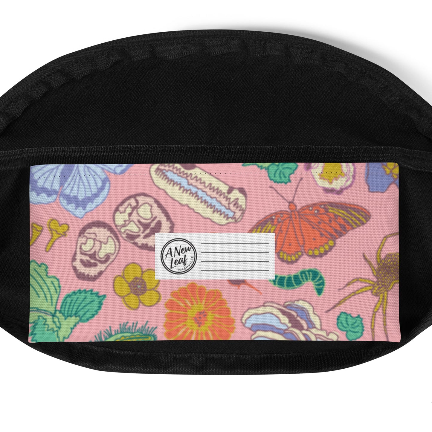 Nature Print Fanny Pack Pink