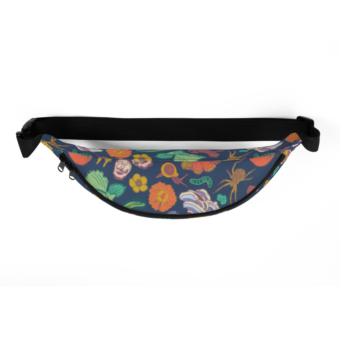 Nature Print Fanny Pack Navy