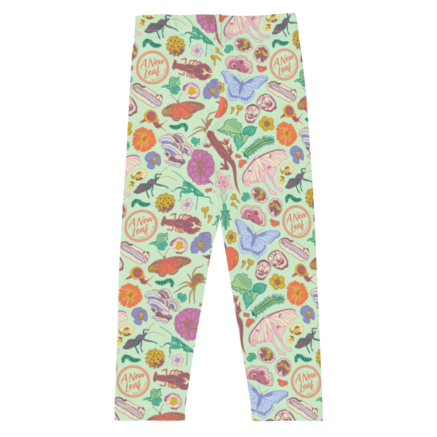 Young Kids Nature Print Leggings Mint