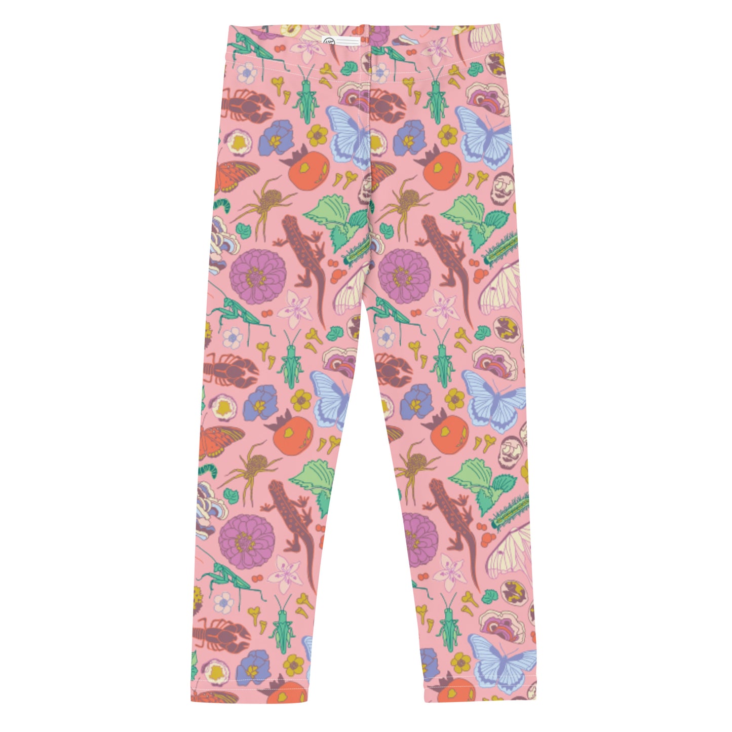 Young Kids Nature Print Leggings Pink