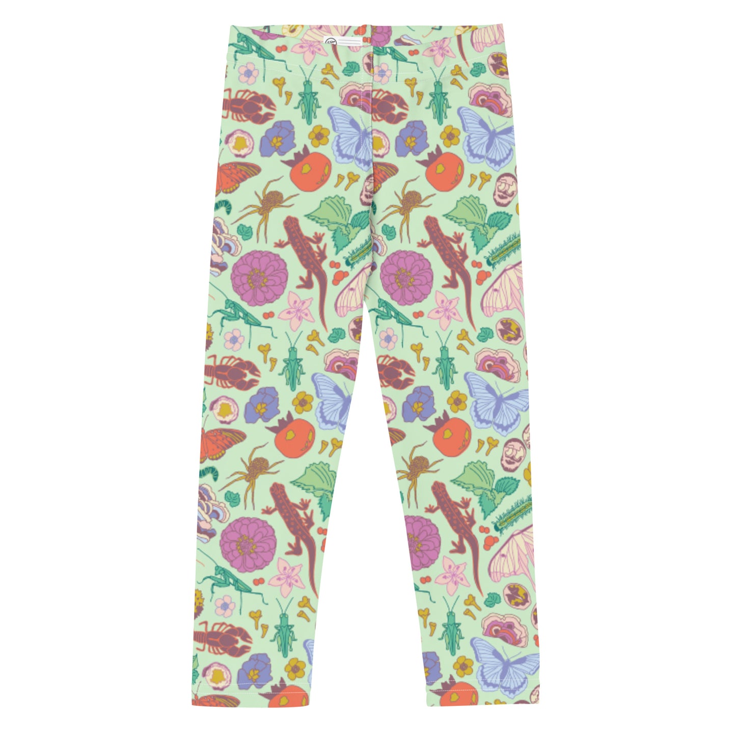 Young Kids Nature Print Leggings Mint