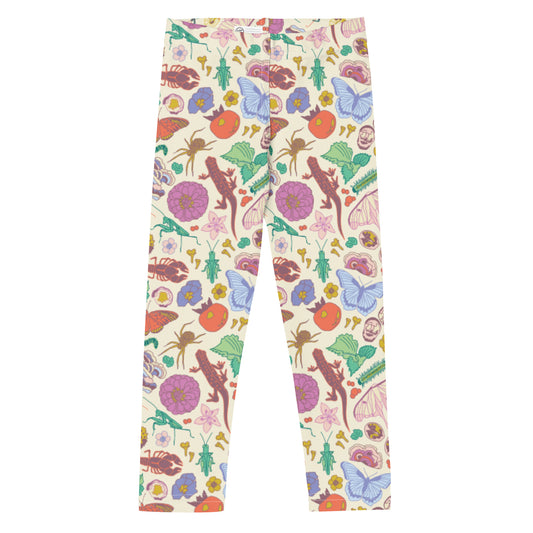 Young Kids Nature Print Leggings Neutral