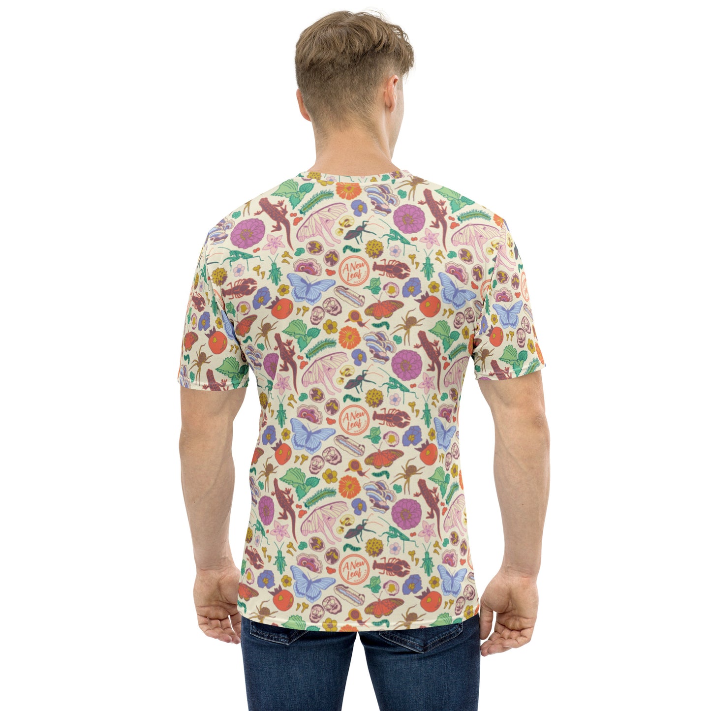 Men's Nature Print Short Sleeve Tee Neutral