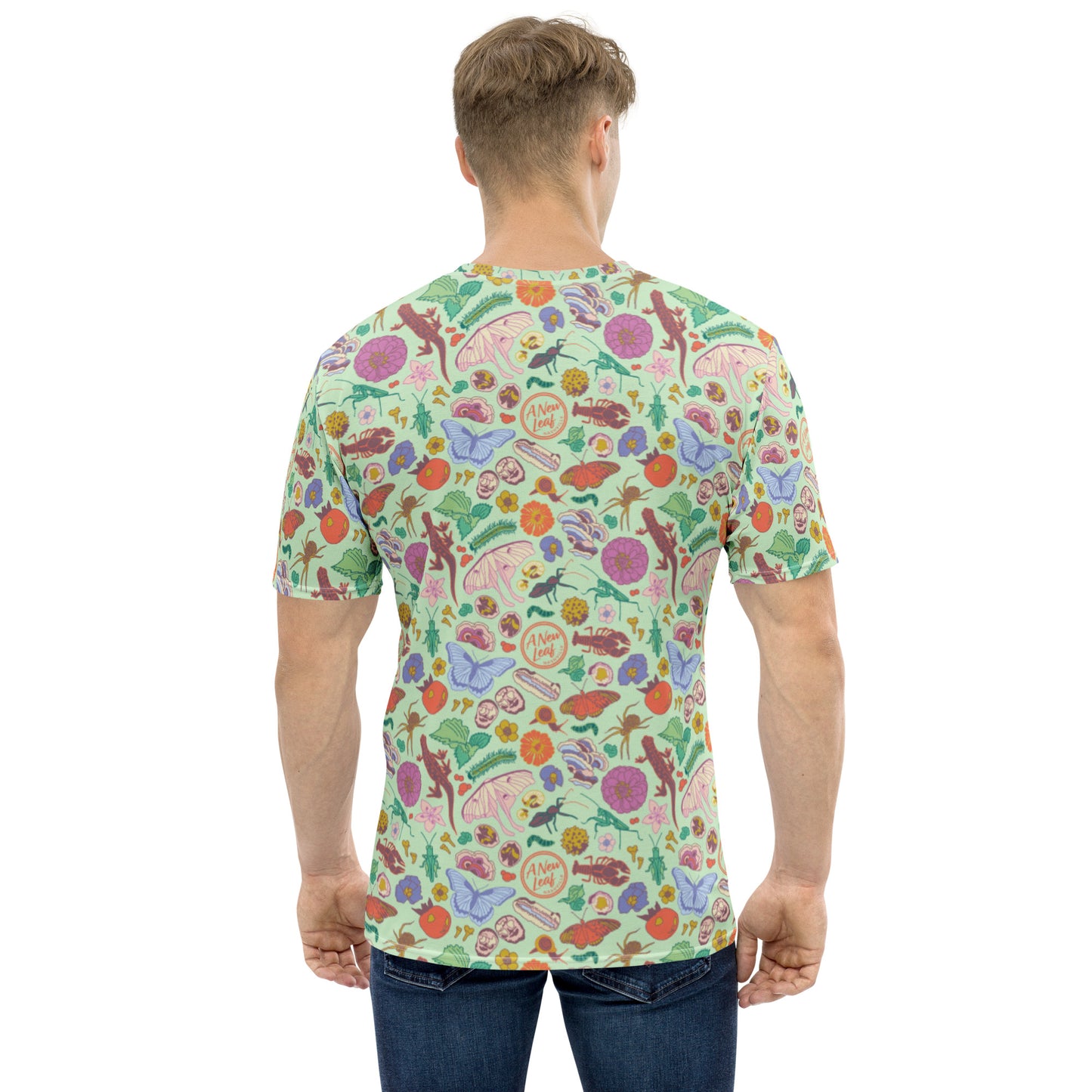 Men's Nature Print Short Sleeve Tee Mint