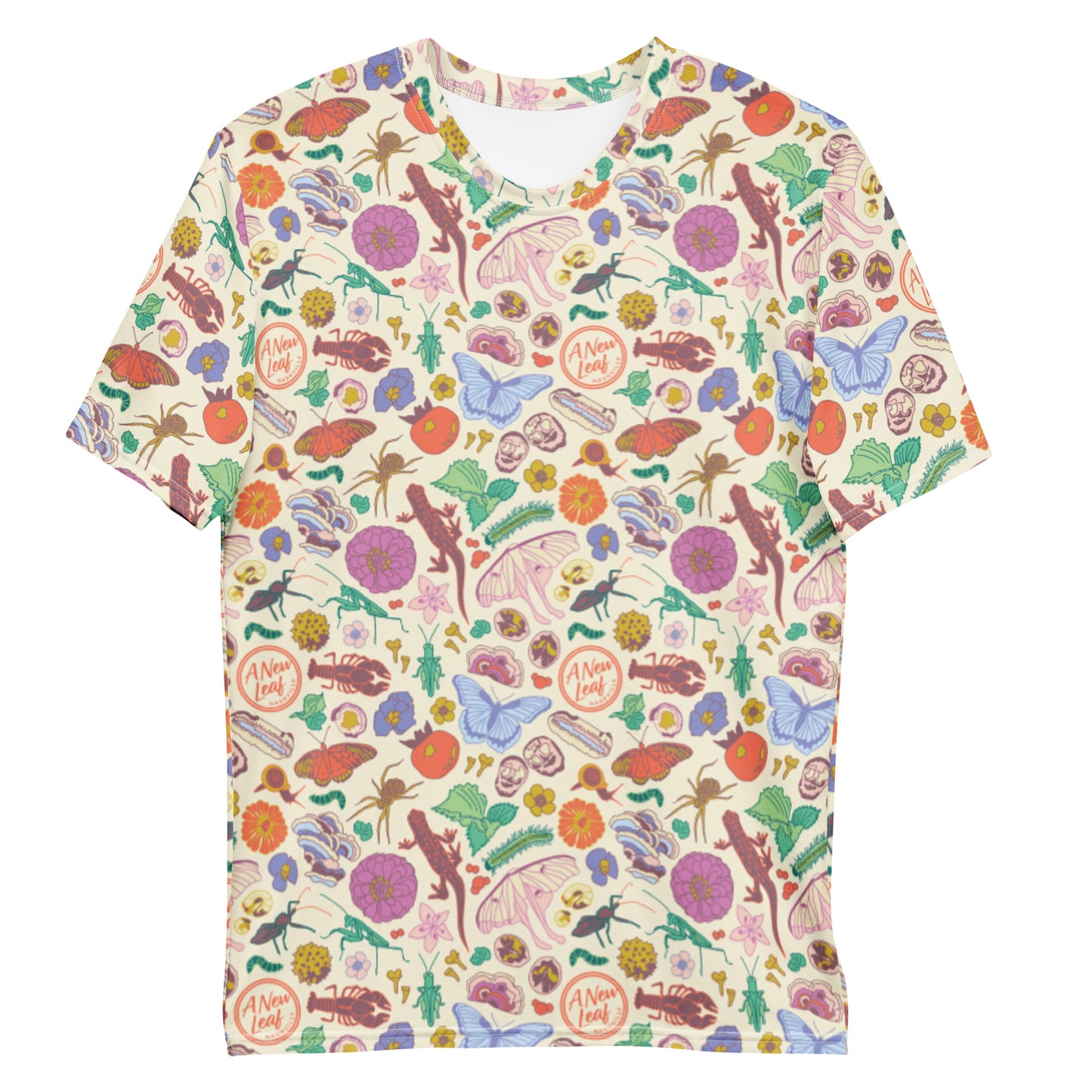 Men's Nature Print Short Sleeve Tee Neutral