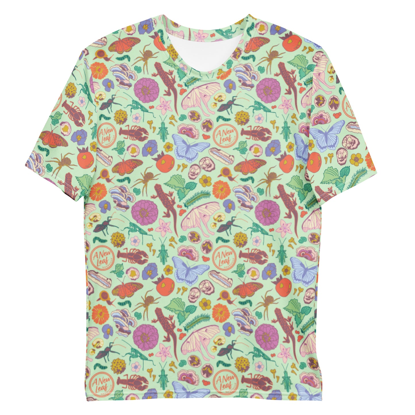 Men's Nature Print Short Sleeve Tee Mint