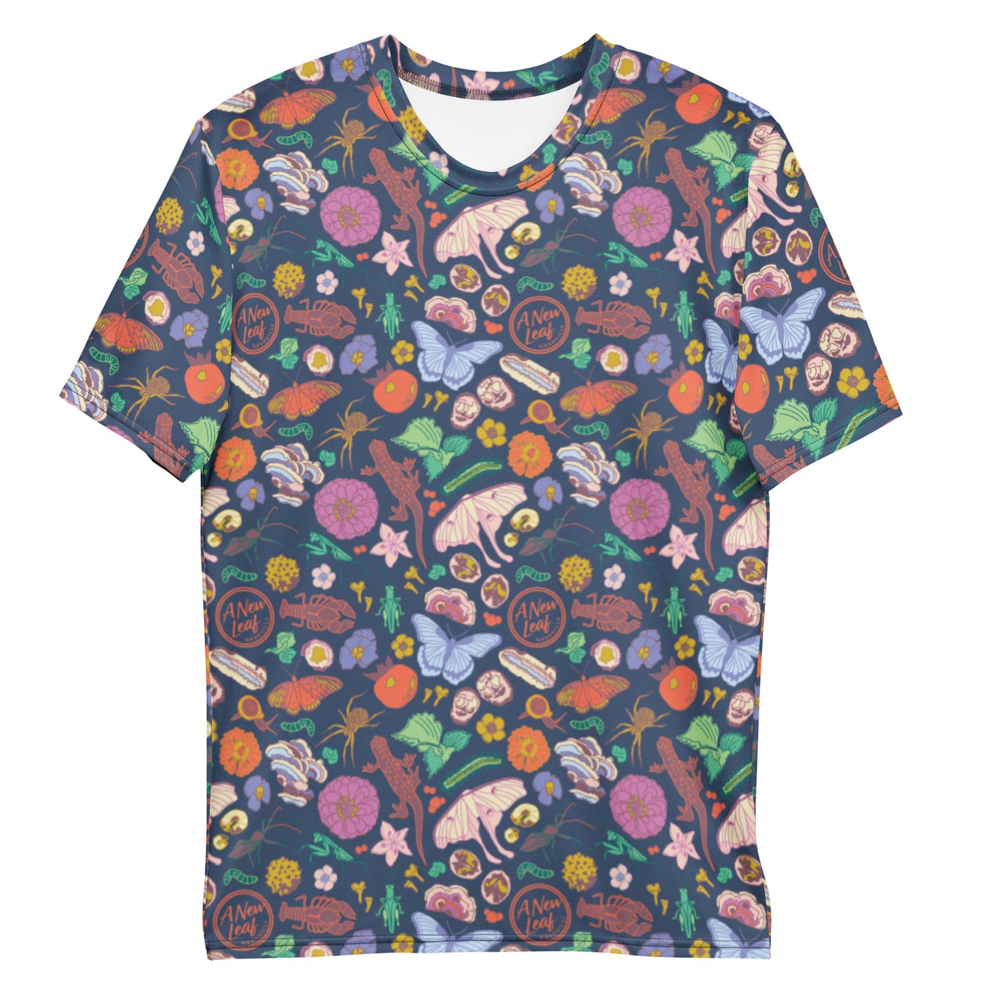 Men's Nature Print Short Sleeve Tee Navy