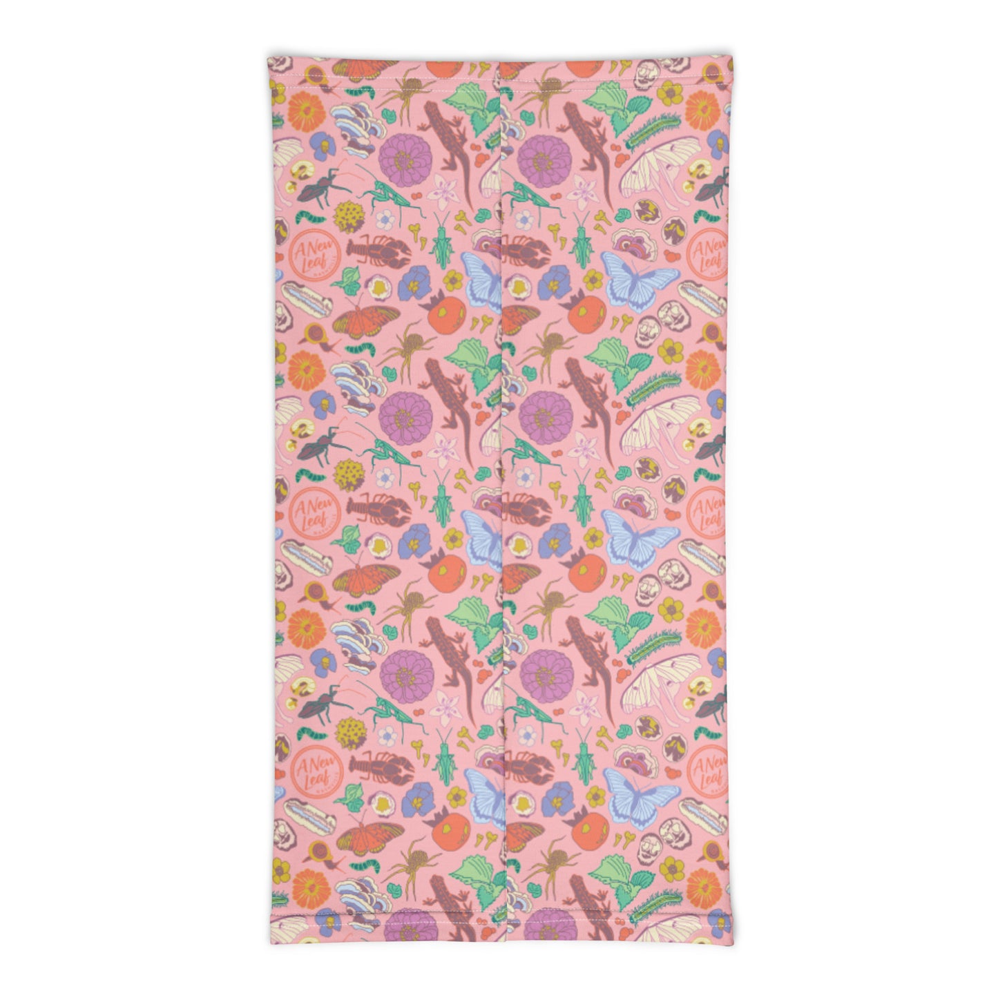 Nature Print Neck Warmer Pink