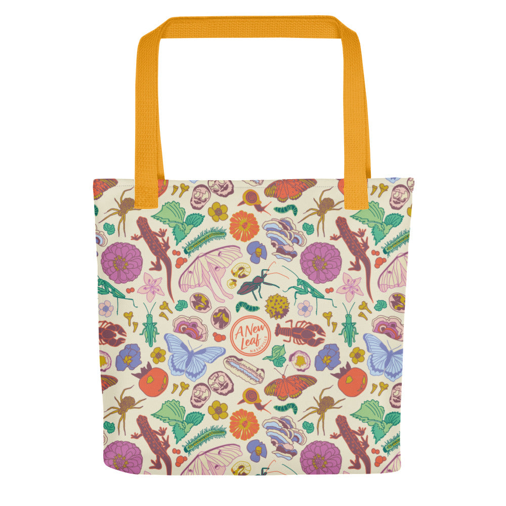 Nature Print Tote Bag Neutral