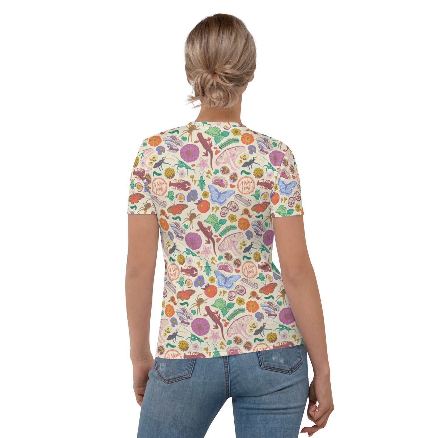 Women's Nature Print Short Sleeve Tee Neutral