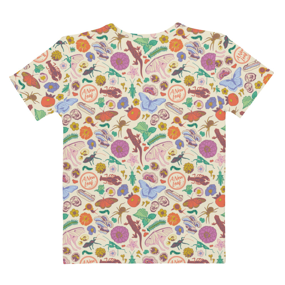 Women's Nature Print Short Sleeve Tee Neutral