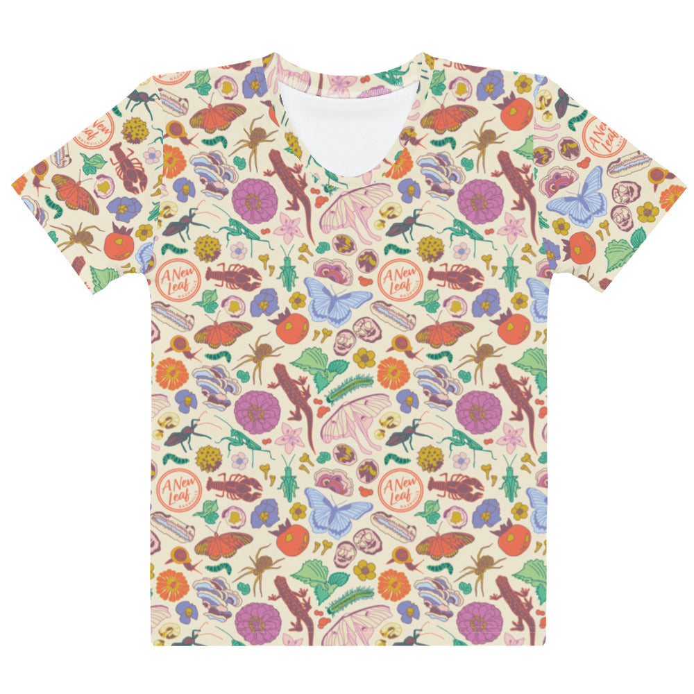 Women's Nature Print Short Sleeve Tee Neutral