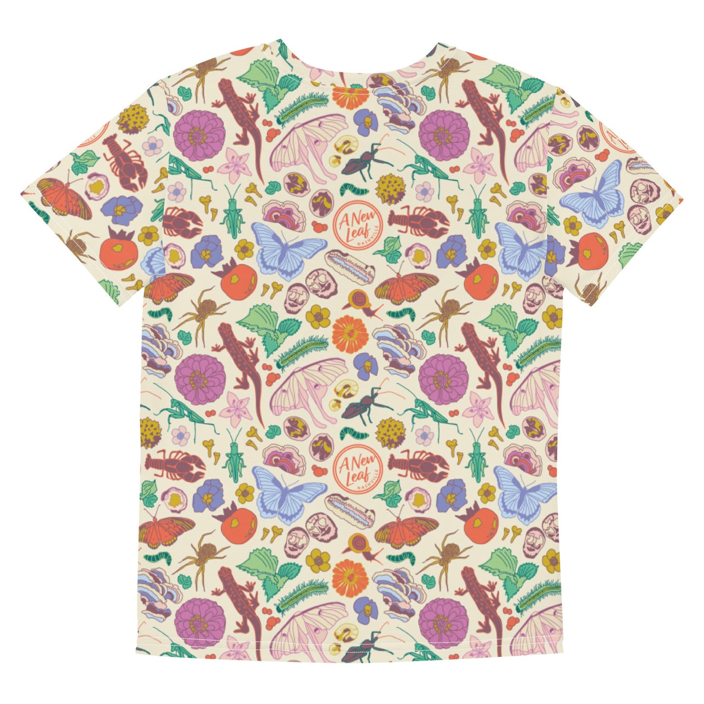 Big Kids Nature Print Short Sleeve Tee Neutral