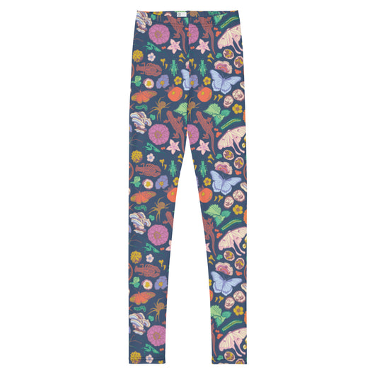 Big Kids Nature Print Leggings Navy