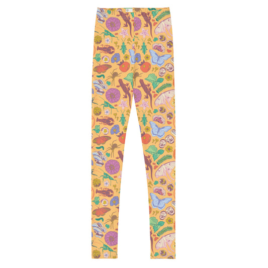 Big Kids Nature Print Leggings Orange