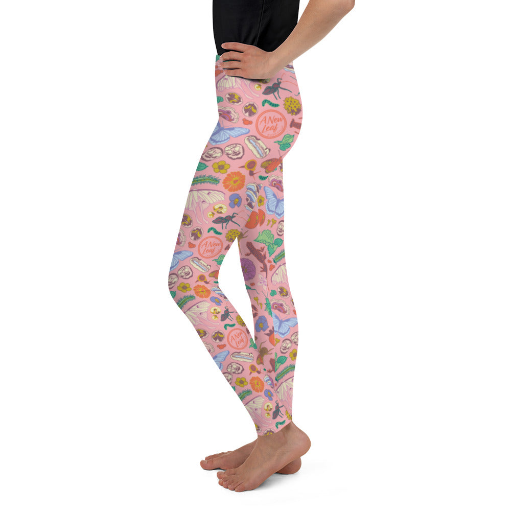 Big Kids Nature Print Leggings Pink